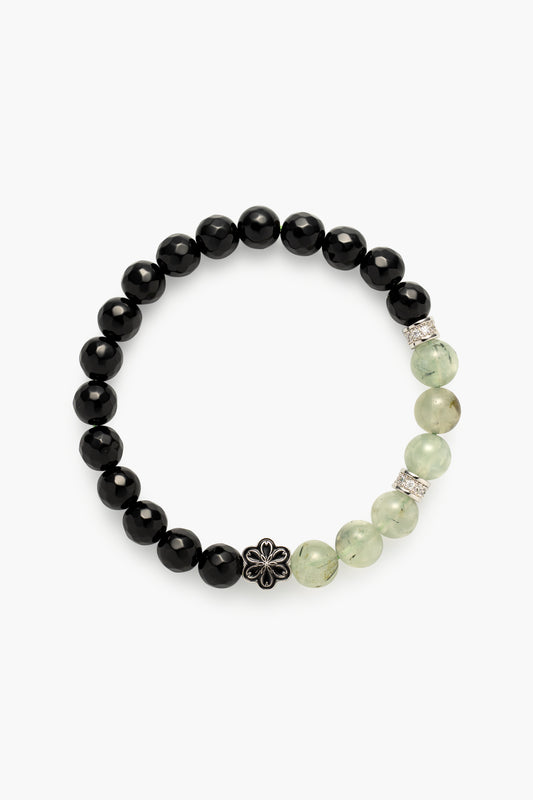 Birthstone Prehnite Bracelet - AUG - Quarter Eclipse Mulstio - 1
