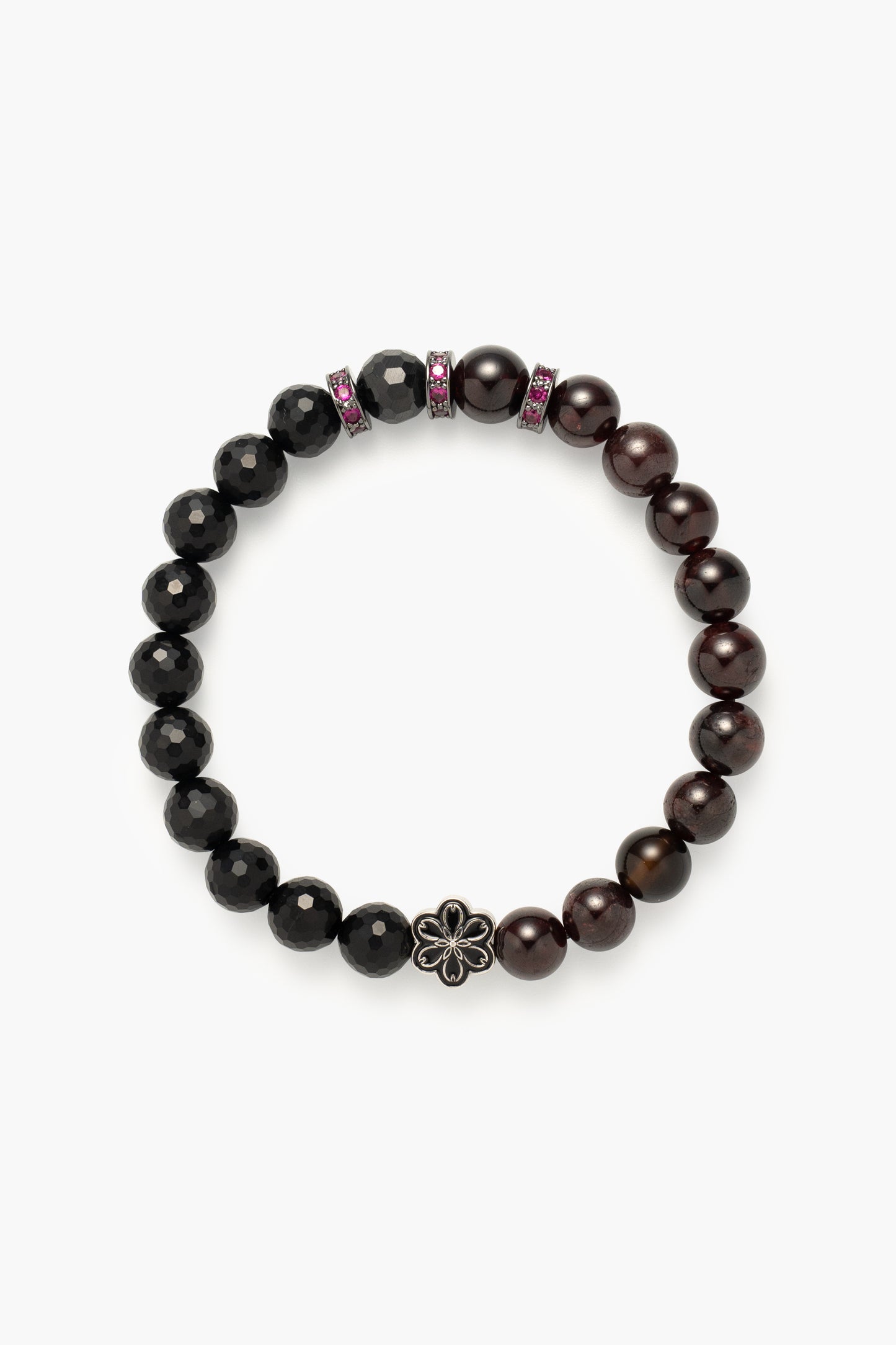 Birthstone Garnet Bracelet - JAN - Half Eclipse Mulstio - 1