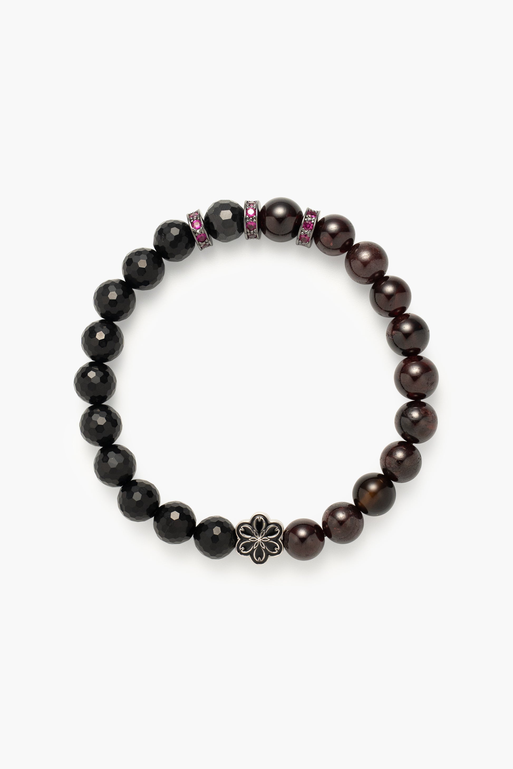 Birthstone Garnet Bracelet - JAN - Half Eclipse Mulstio - 1