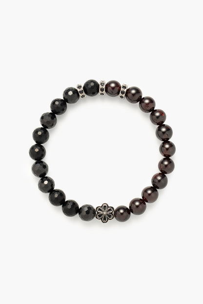 Birthstone Garnet Bracelet - JAN - Half Eclipse - Mulsito -1