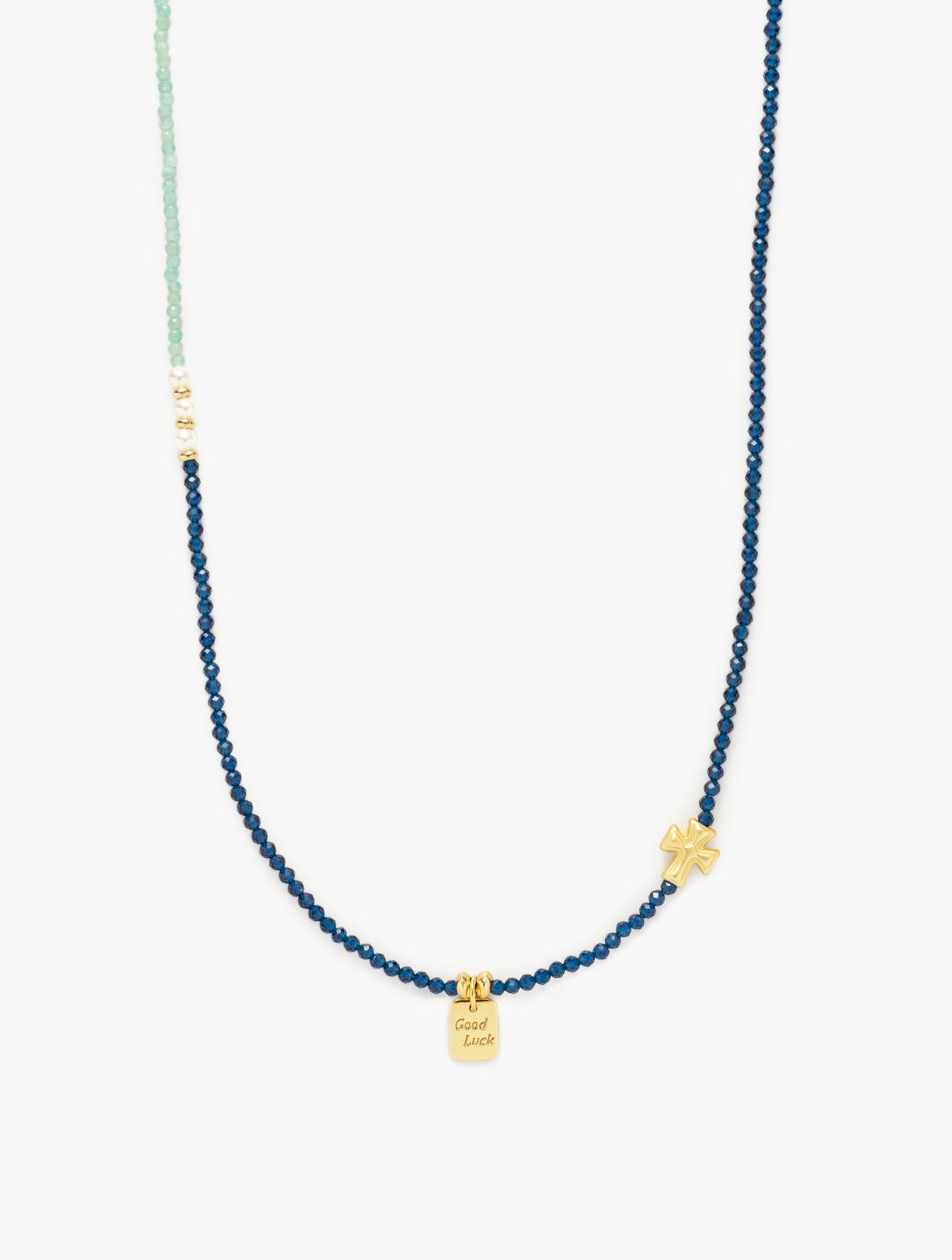 Good Luck Tiny Gemstone Beaded Choker