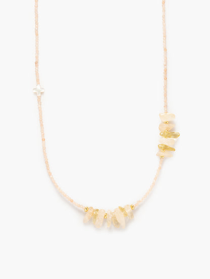 Irregular Natural Gemstone Beaded Choker