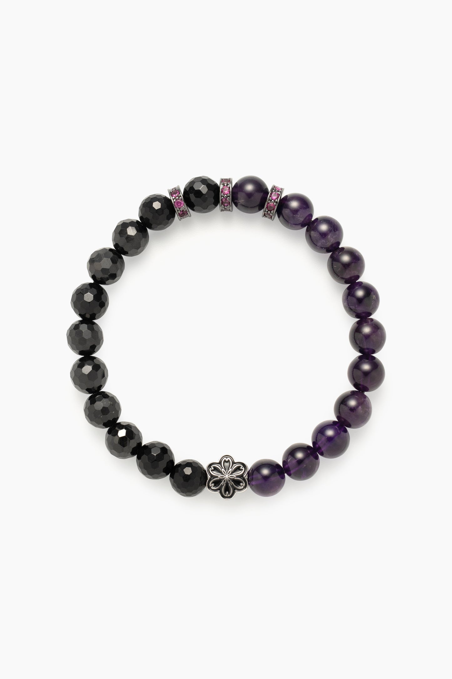 Birthstone Amethyst Bracelet - FEB - Half Eclipse Mulstio - 1