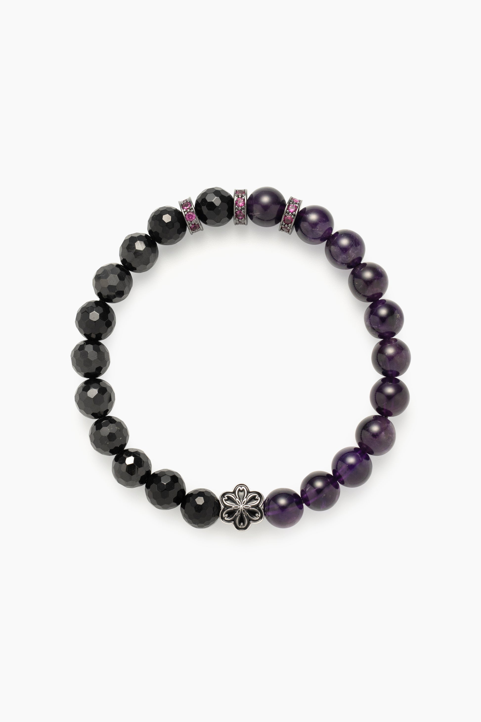 Birthstone Amethyst Bracelet - FEB - Half Eclipse Mulstio - 1