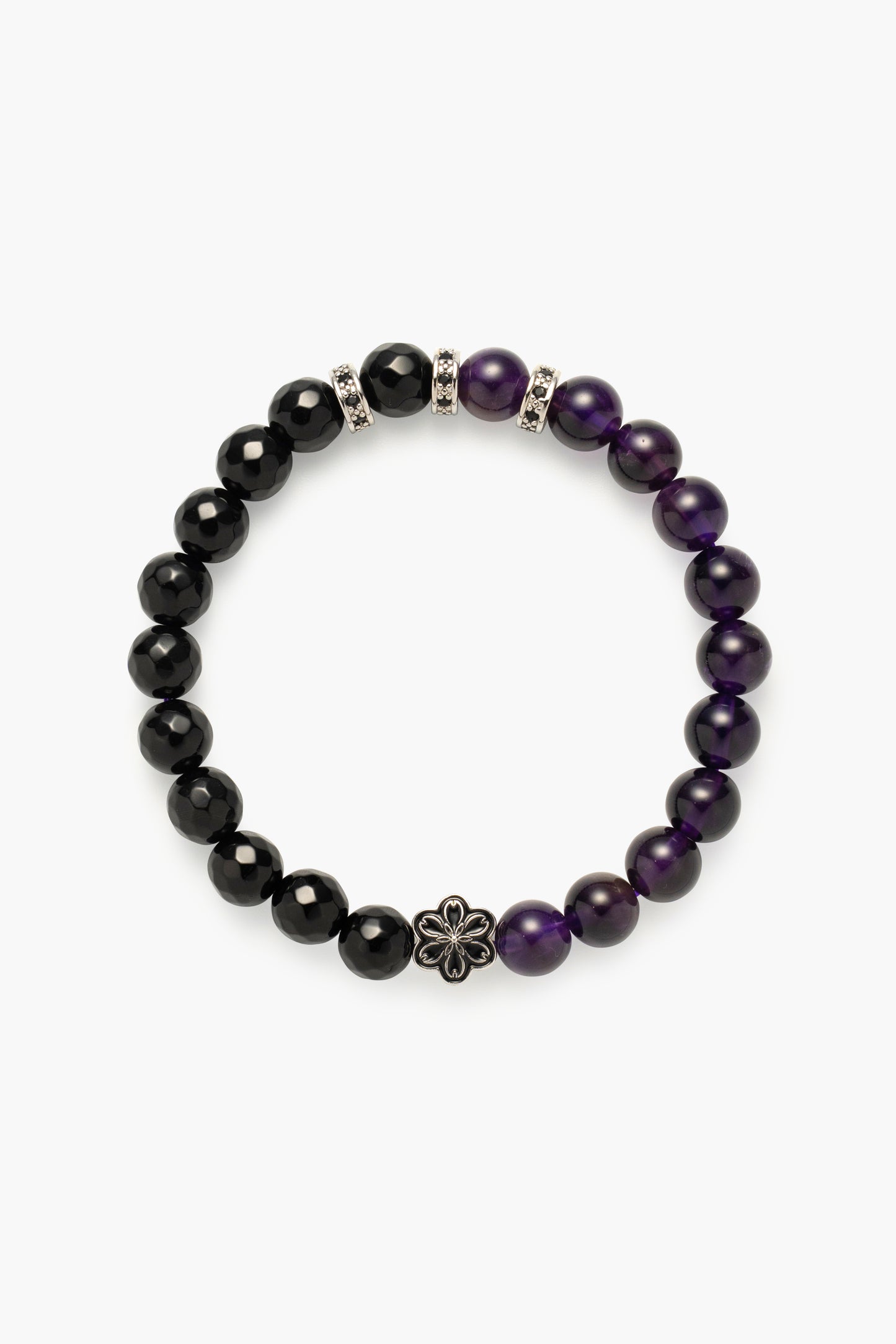 Birthstone Amethyst Bracelet - FEB - Half Eclipse - Mulsito -1 
