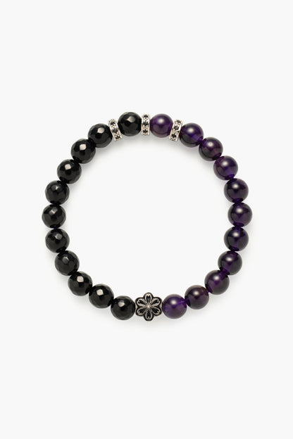 Birthstone Amethyst Bracelet - FEB - Half Eclipse - Mulsito -1 