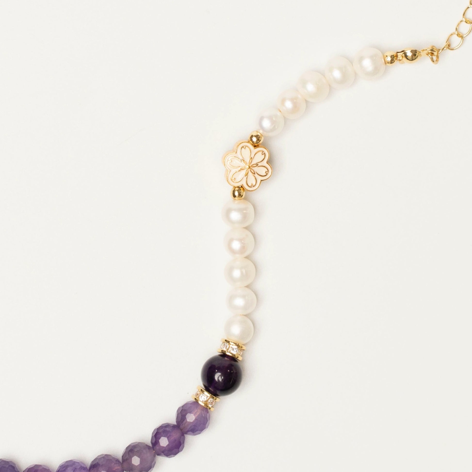 An official February Birthstone Bracelet by Mulstio, expertly crafted to honor the unique energy of those born in the second month of the year.