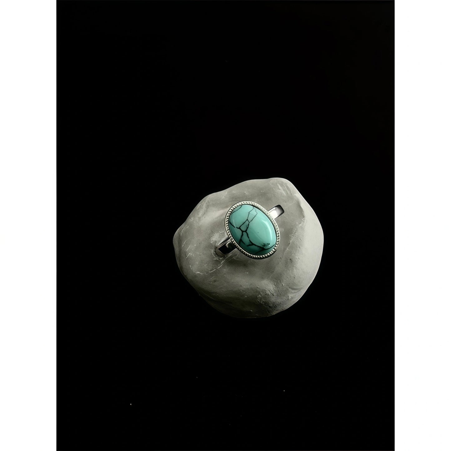 Classic Oval Natural Stone Adjustable Ring | Tiger's Eye, Turquoise & More
