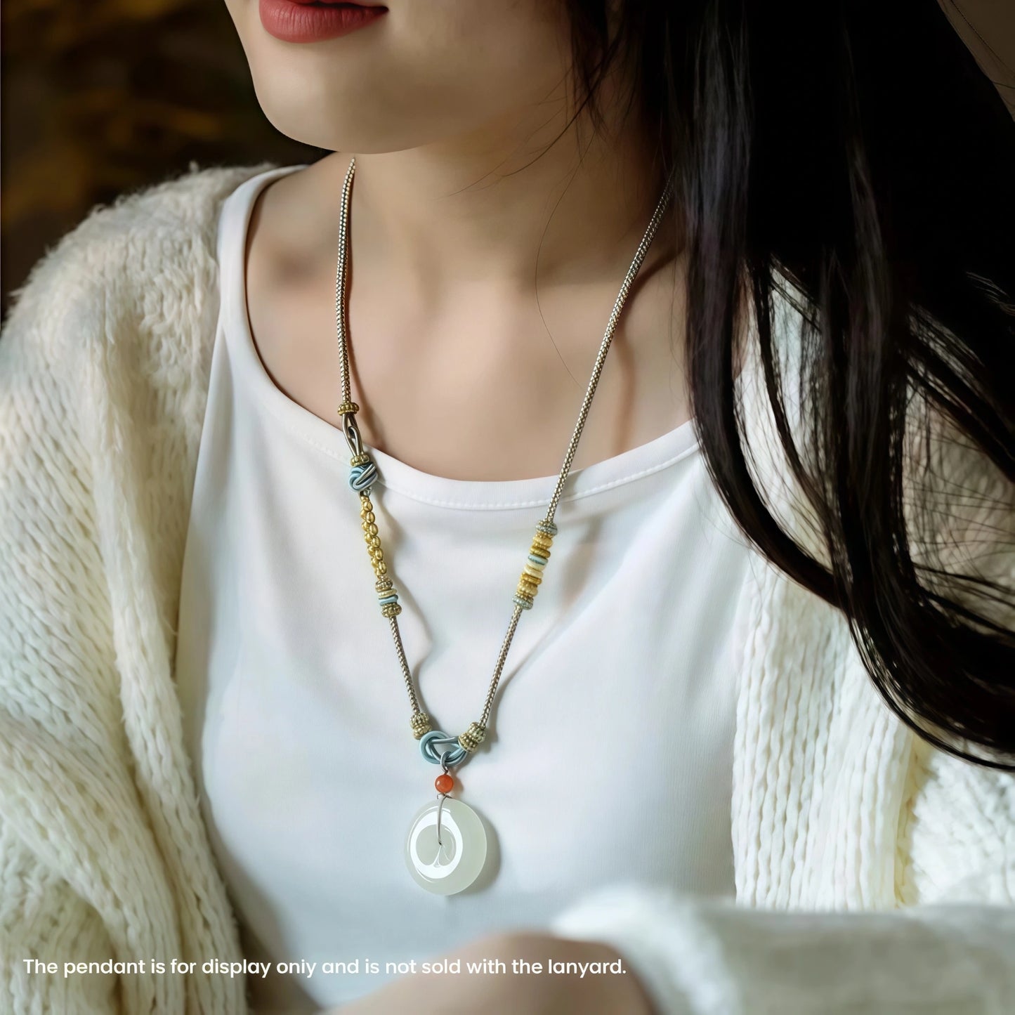 Cloud Weave Multi-Knot String Necklace - Adjustable Asymmetric Handmade Cord