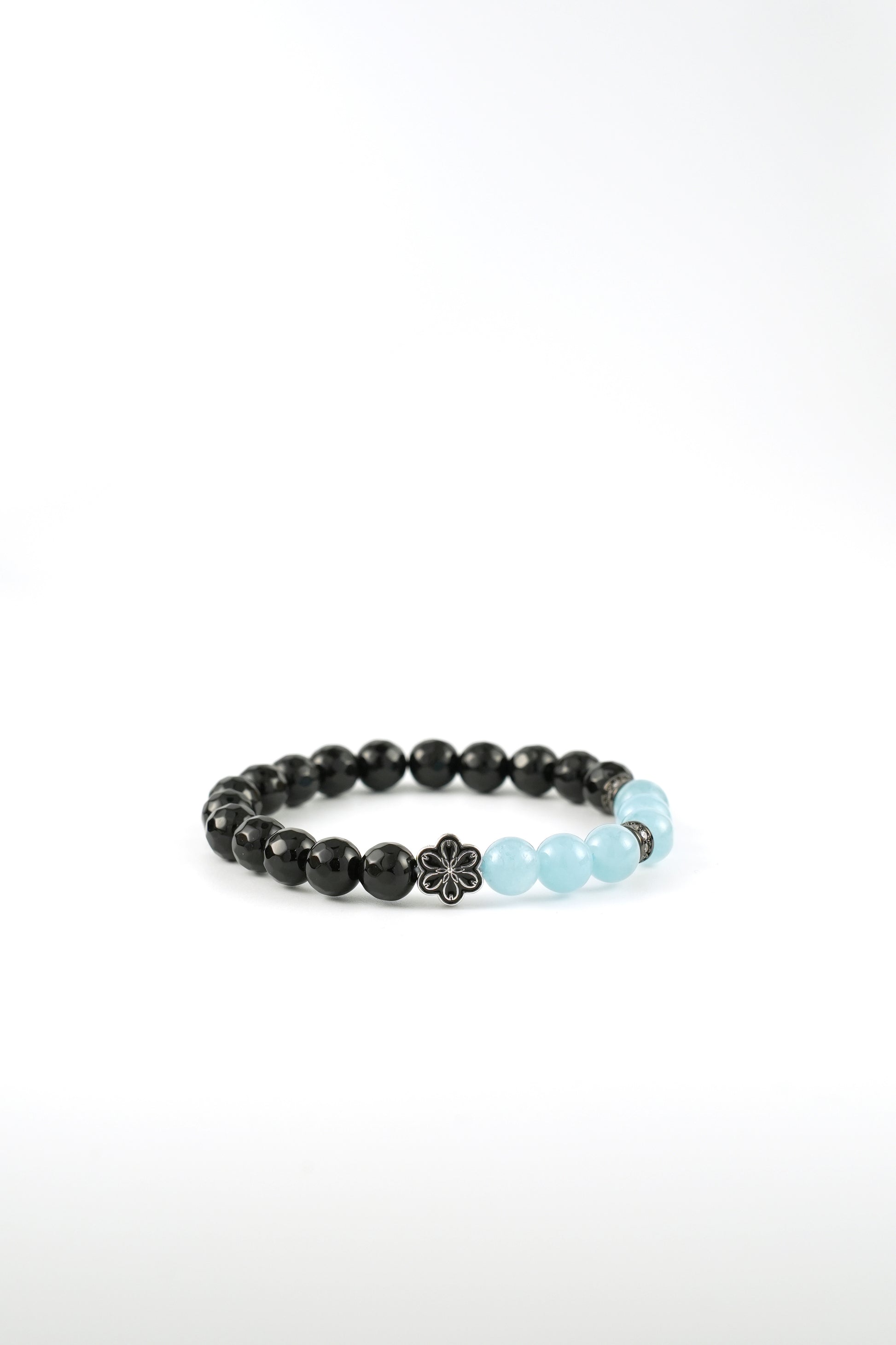 Birthstone Aquamarine Bracelet - MAR - Quarter Eclipse Mulstio - 3