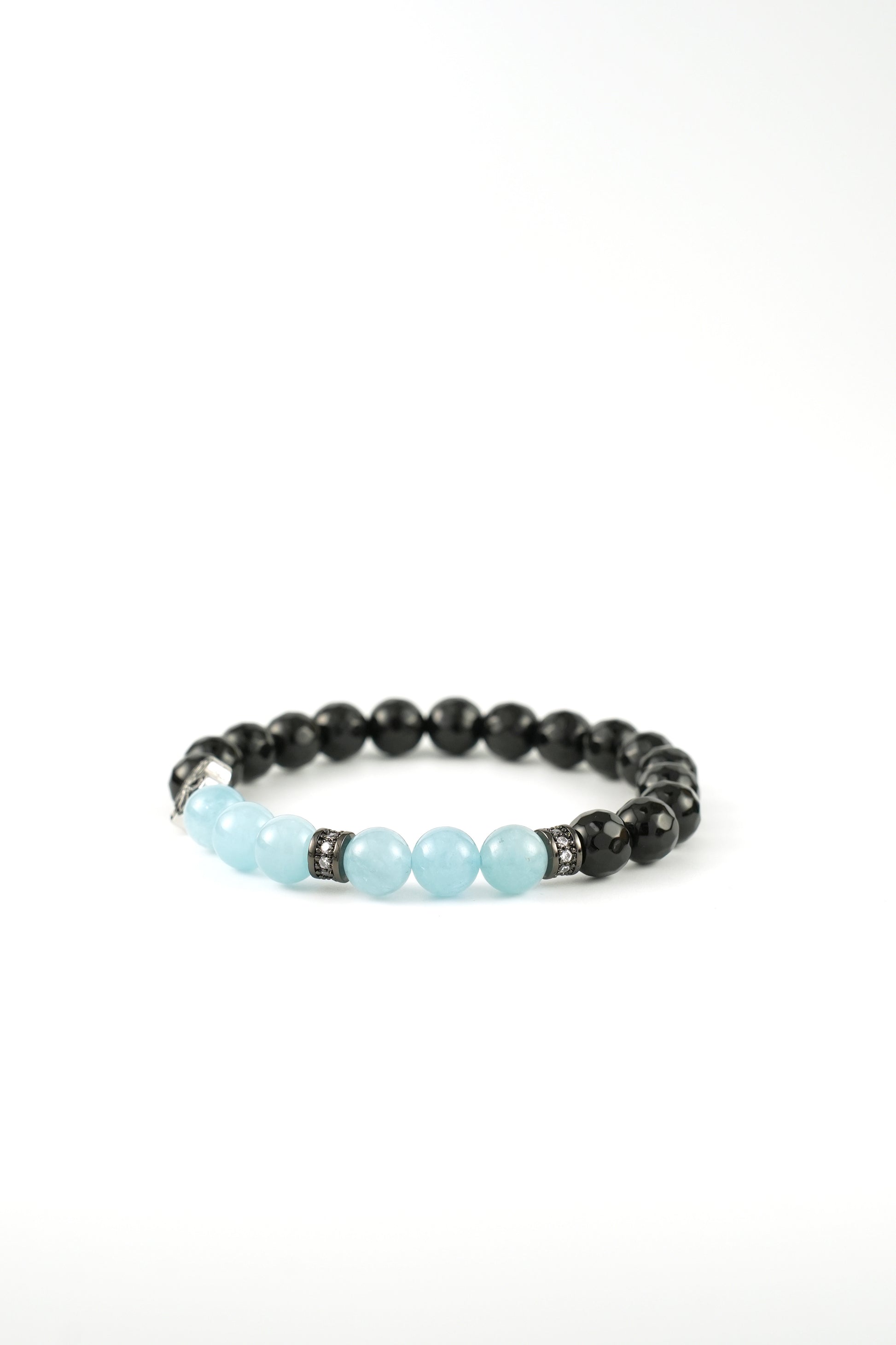 Birthstone Aquamarine Bracelet - MAR - Quarter Eclipse Mulstio - 5