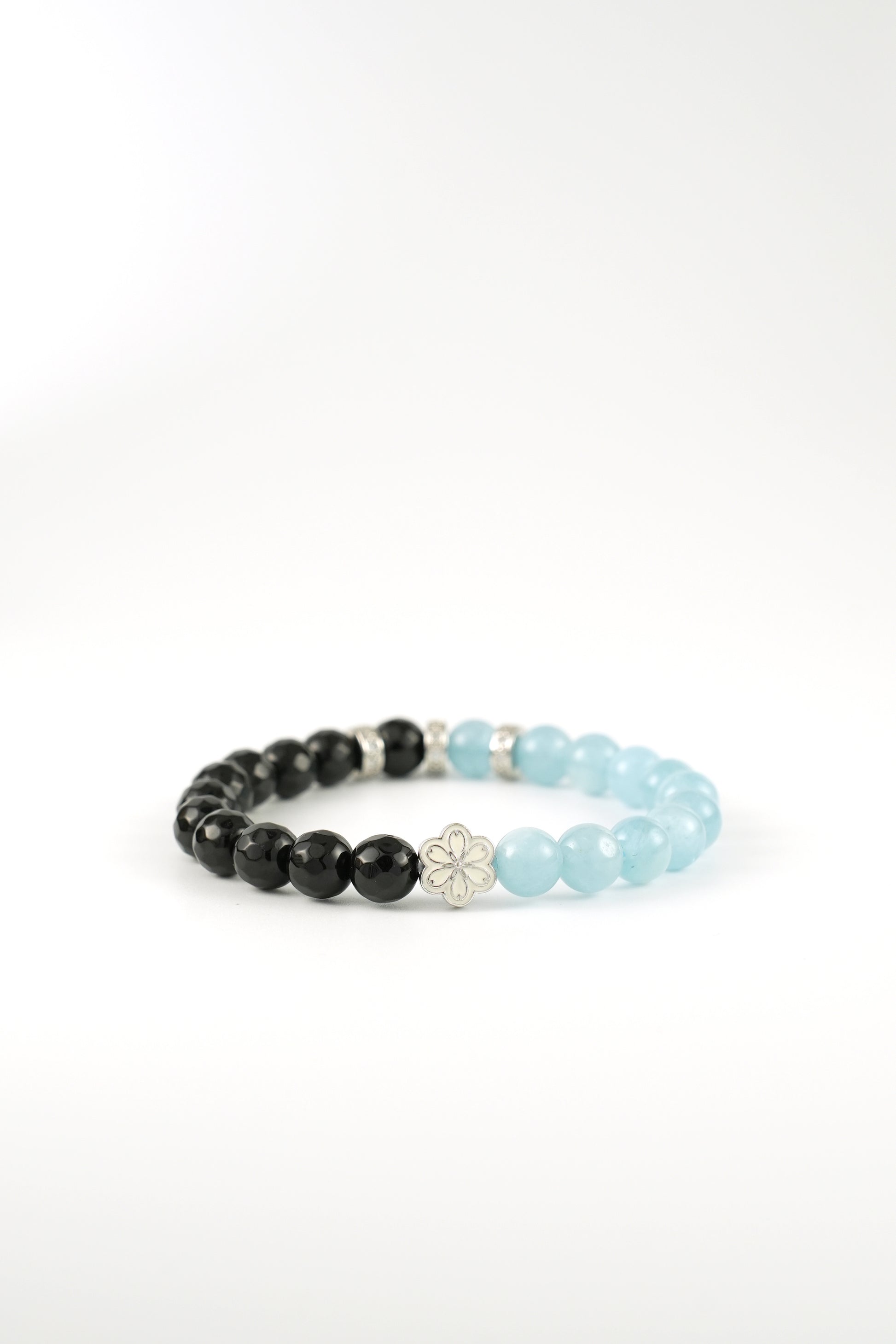 Mulstio Birthstone  Aquamarine  Bracelet - MAR - Half Eclipse  - Mulsito -3