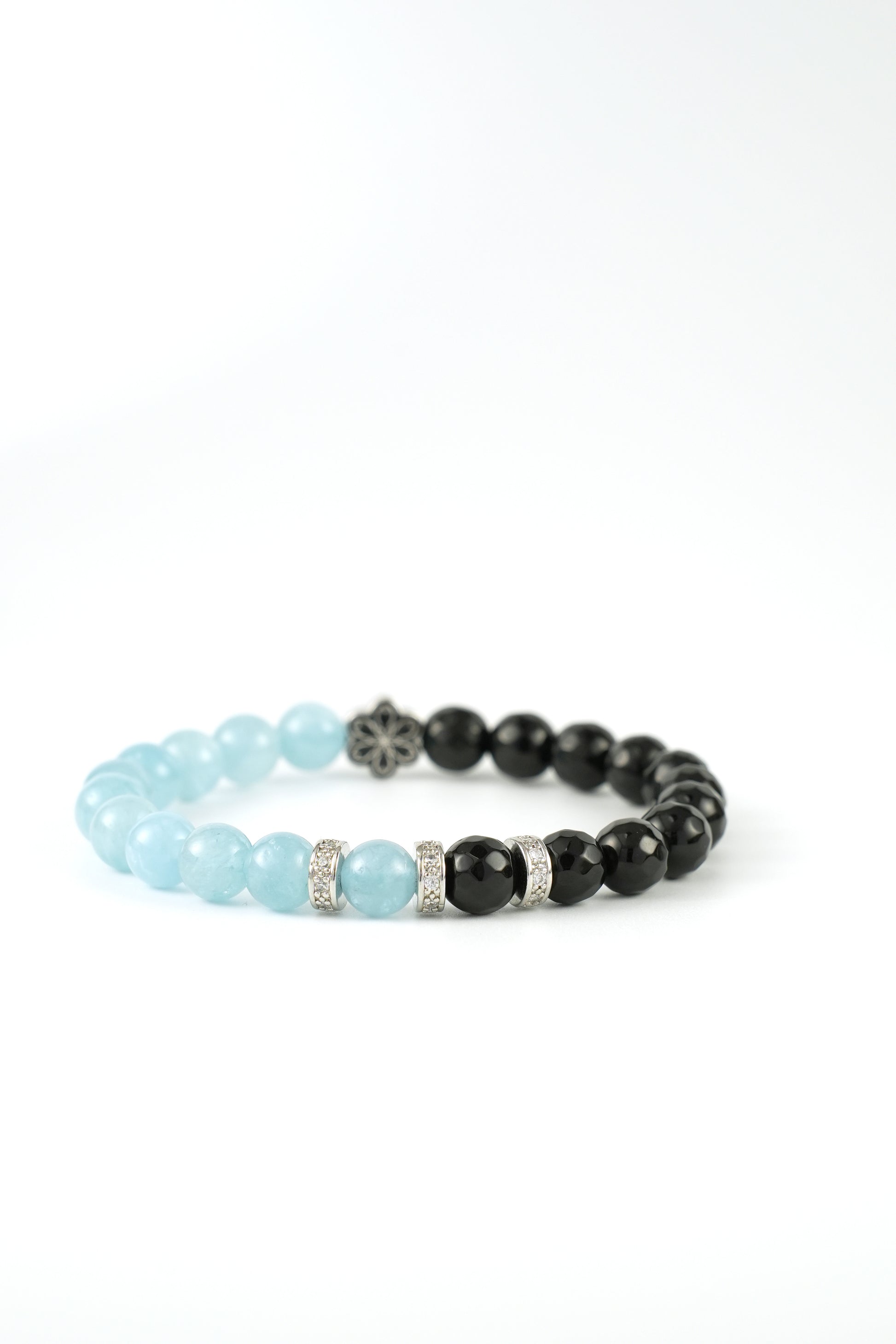 Mulstio Birthstone  Aquamarine  Bracelet - MAR - Half Eclipse  - Mulsito -5
