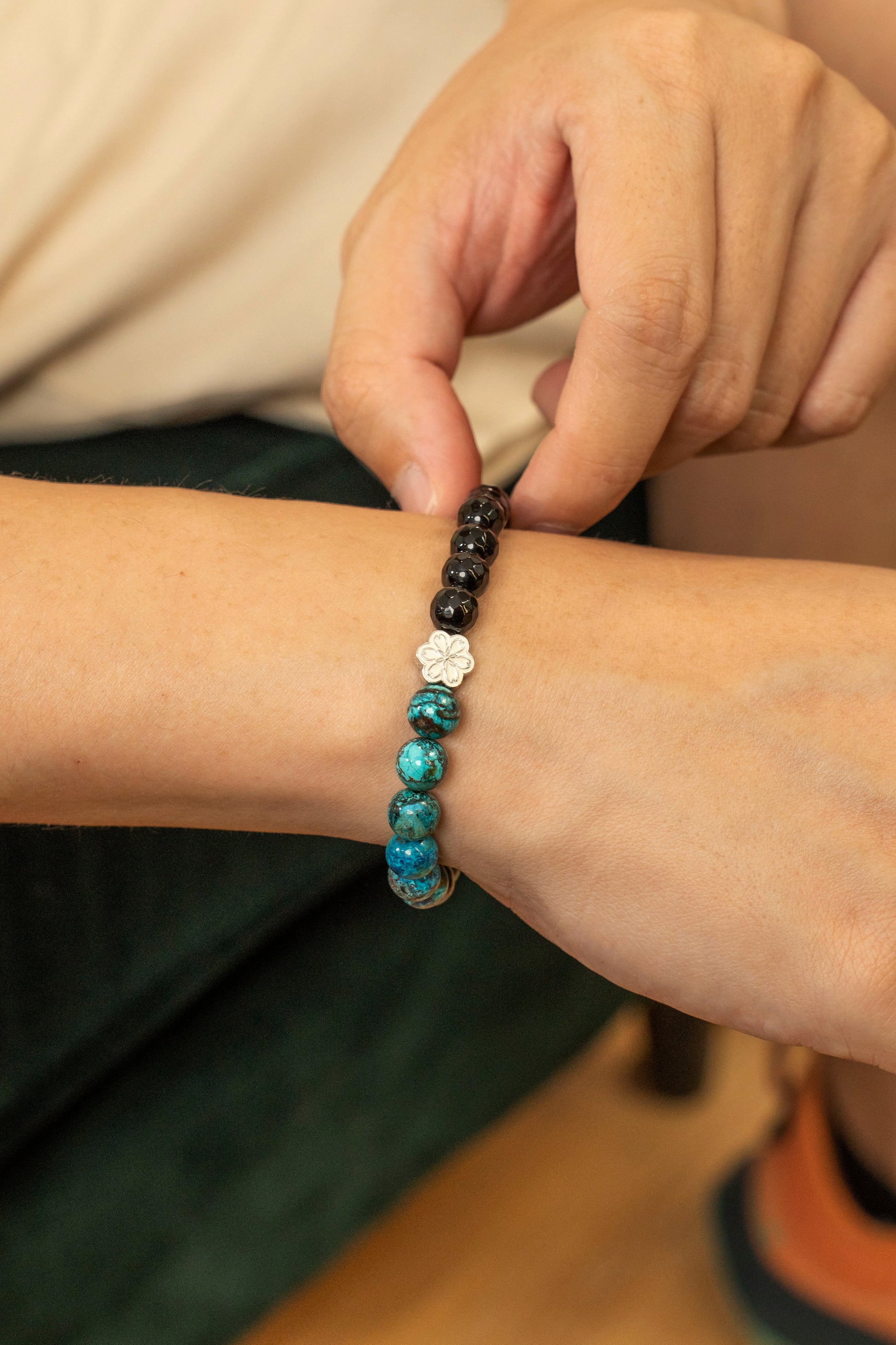 Birthstone Turquoise Bracelet - DEC - Half Eclipse - Mulstio - 2