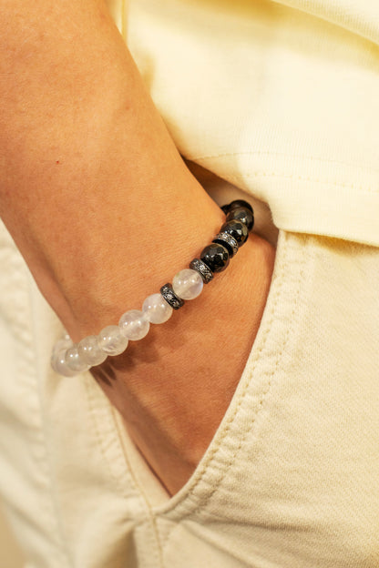 Birthstone Moonstone Bracelet - JUN - Half Ecilpse Mulstio - 8