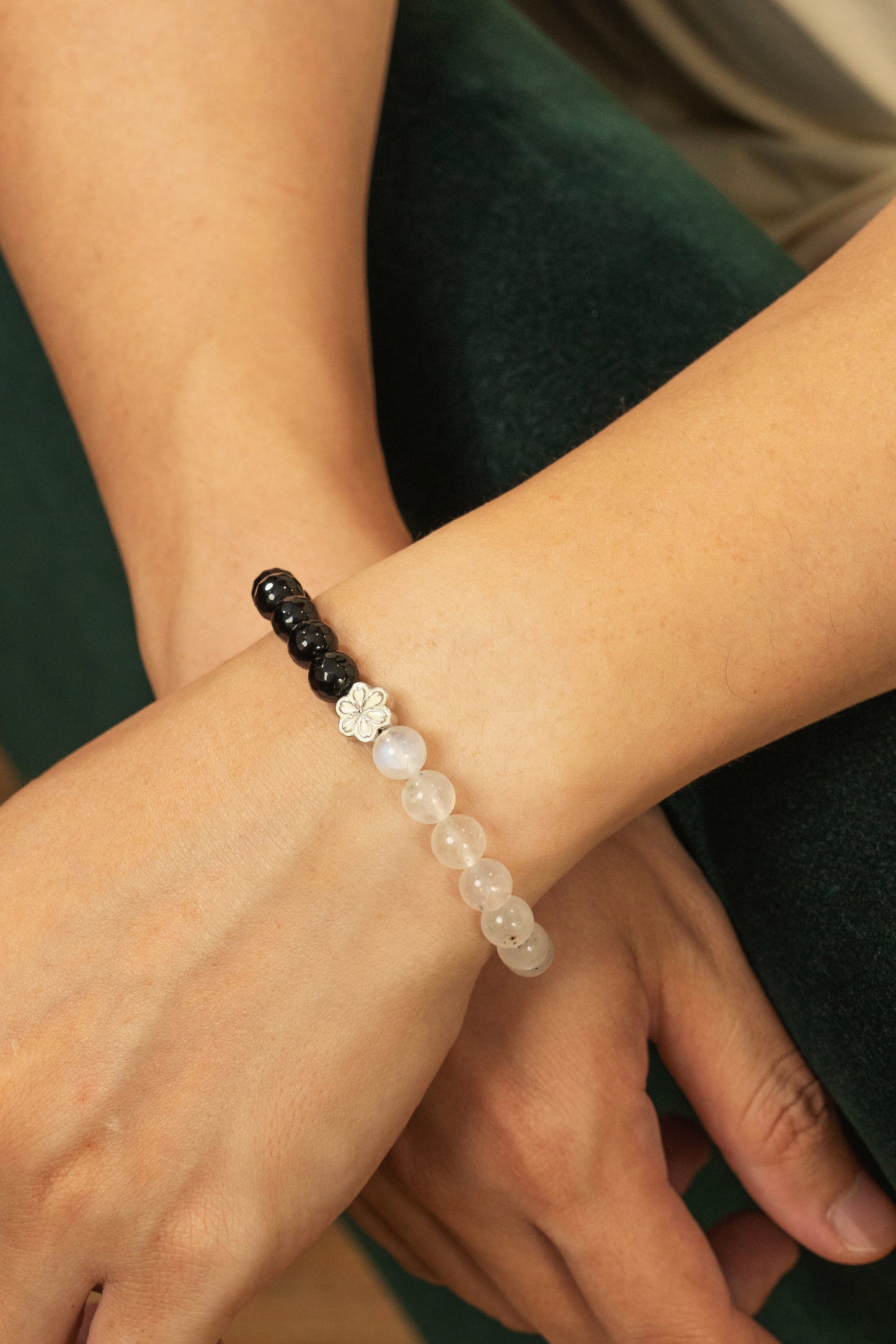 Birthstone Moonstone Bracelet - JUN - Half Ecilpse Mulstio - 2