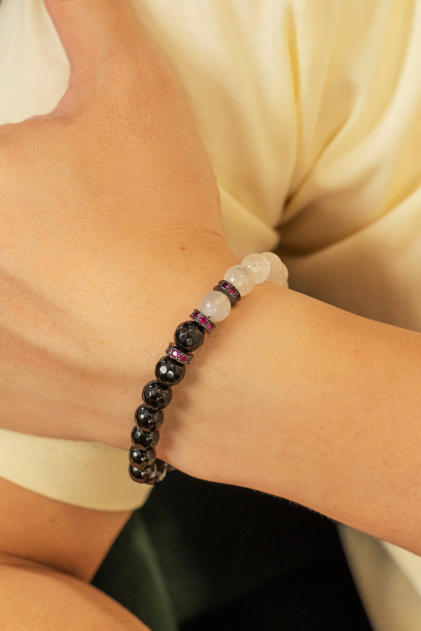 Birthstone Moonstone Bracelet - JUN - Half Ecilpse Mulstio - 8