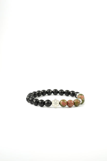 Birthstone Unakite Bracelet - MAY - Quarter Eclipse - Mulsito -3