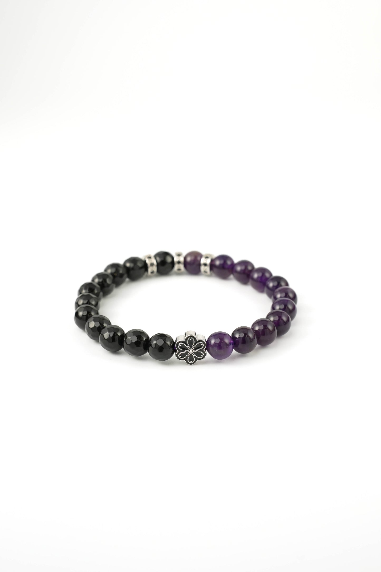 Birthstone Amethyst Bracelet - FEB - Half Eclipse - Mulsito -3