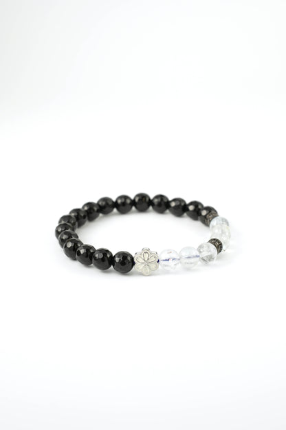 Birthstone Topaz Bracelet - APR - Quarter Eclipse - Mulstio -3