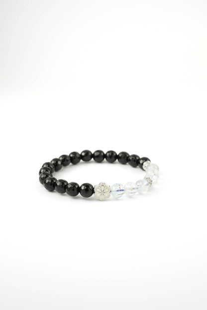Birthstone Topaz Bracelet - APR - Quarter Eclipse - mulstio -5