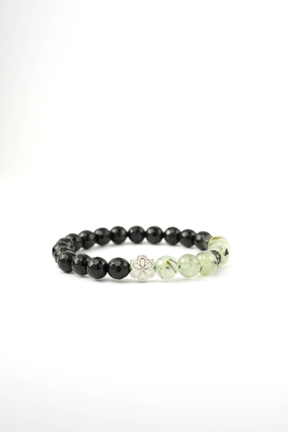 Birthstone Prehnite Bracelet - AUG - Quarter Eclipse - Mulstio - 3