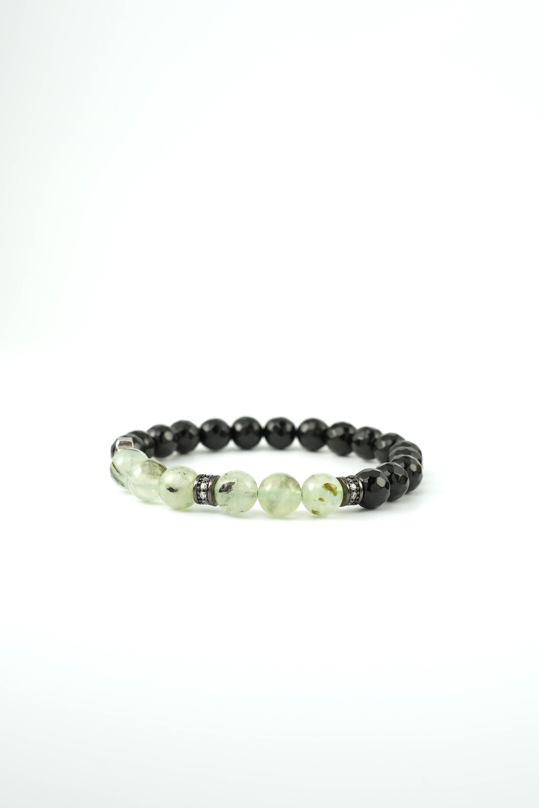 Birthstone Prehnite Bracelet - AUG - Quarter Eclipse - Mulstio - 5