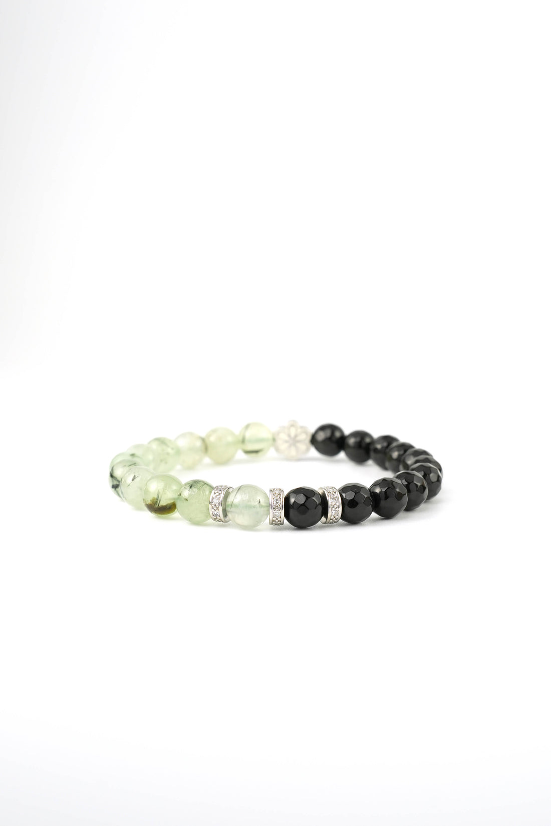 Birthstone Prehnite Bracelet - AUG - Half Eclipse - Mulstio -5