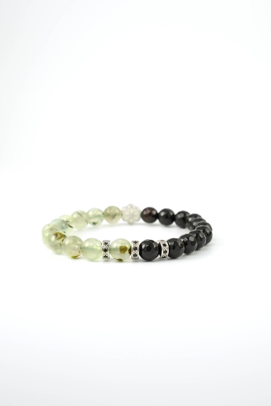 Birthstone Prehnite Bracelet - AUG - Half Eclipse - Mulstio - 5