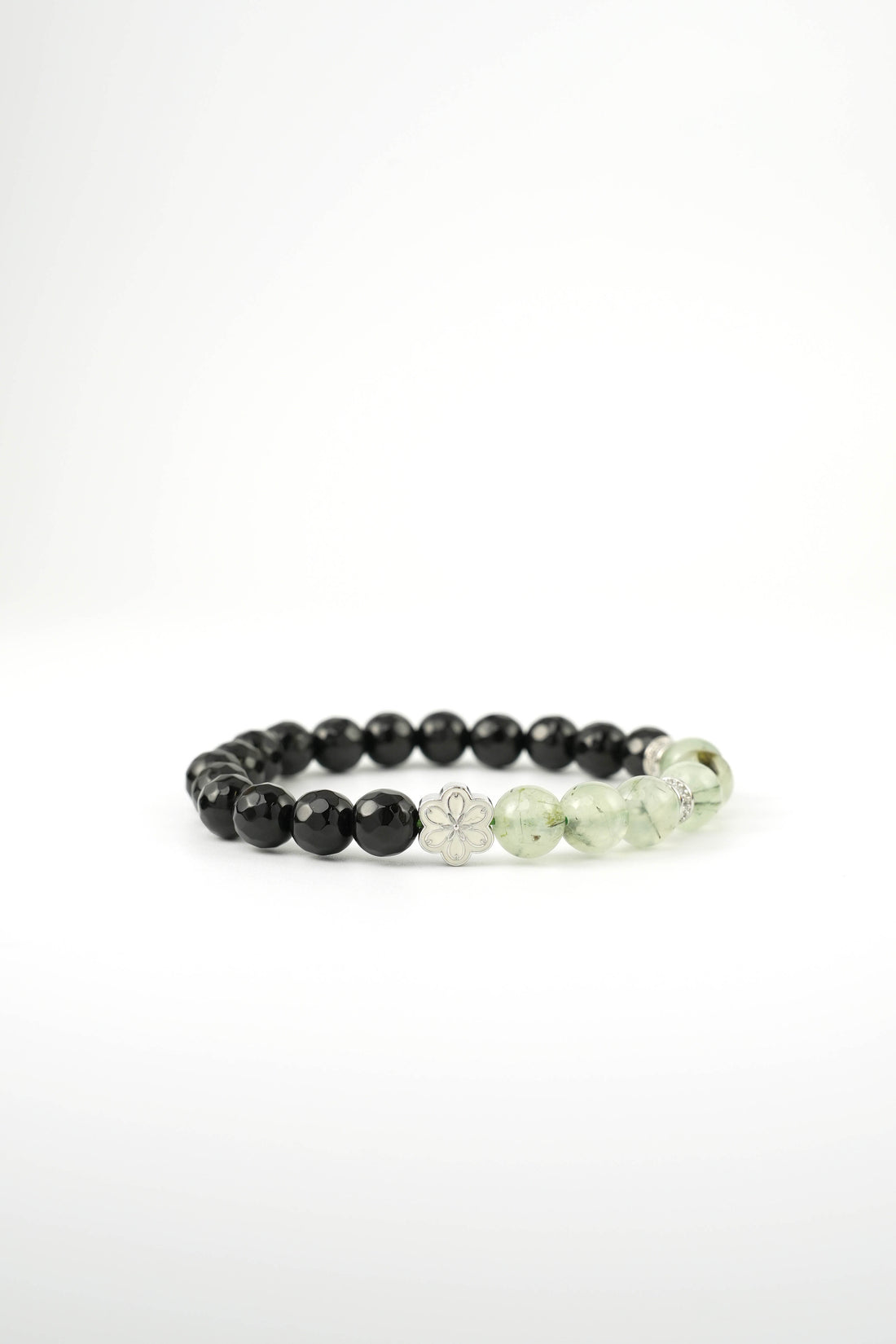 Birthstone Prehnite Bracelet - AUG - Quarter Eclipse Mulstio - 3