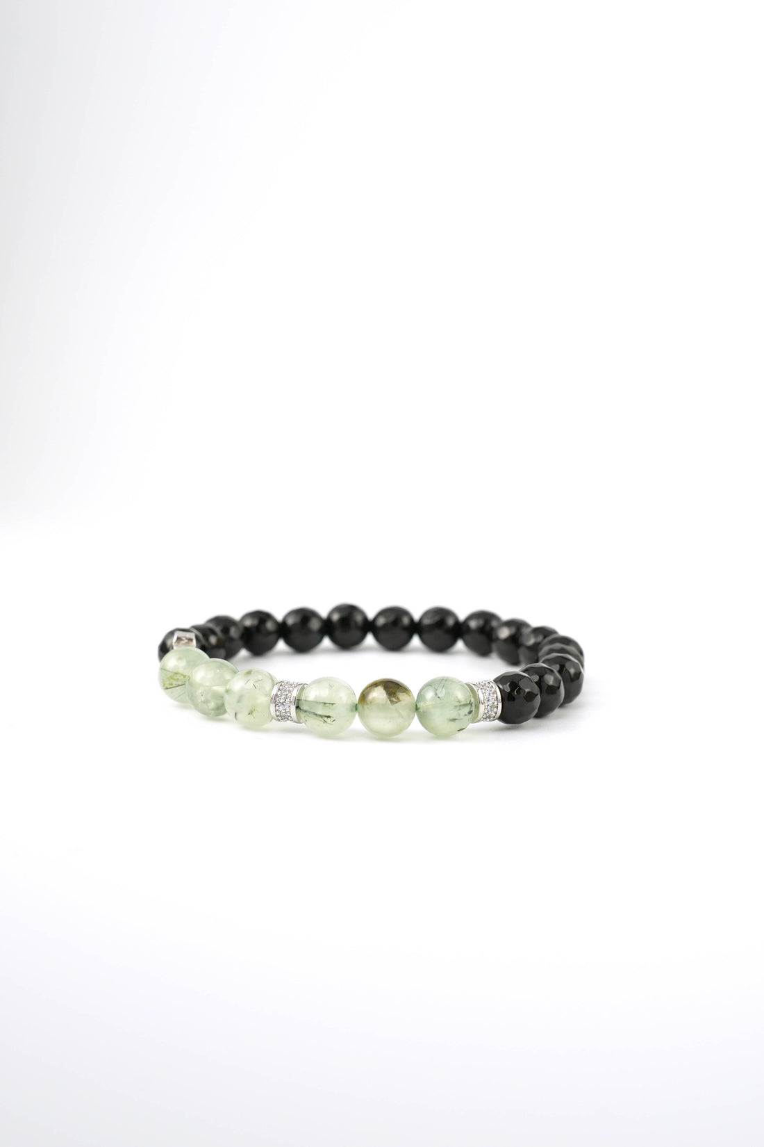 Birthstone Prehnite Bracelet - AUG - Quarter Eclipse Mulstio - 5