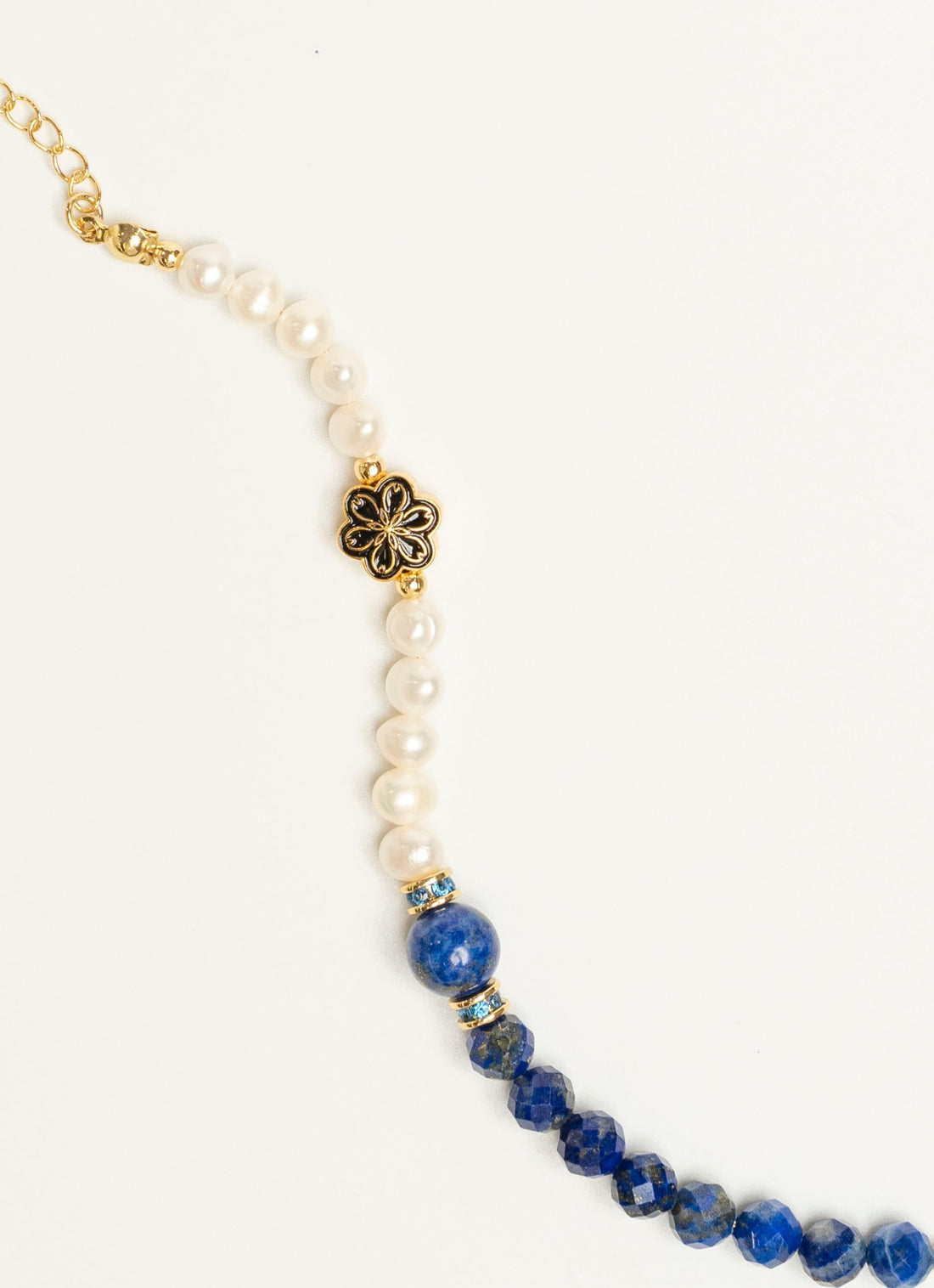 Birthstone Lazurite Pearl Spliced Bracelet - SEP - Mulstio - 7
