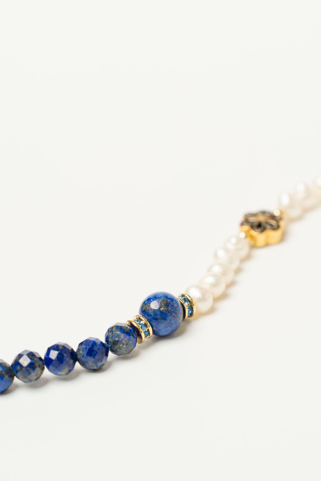 Birthstone Lazurite Pearl Spliced Bracelet - SEP - Mulstio - 8