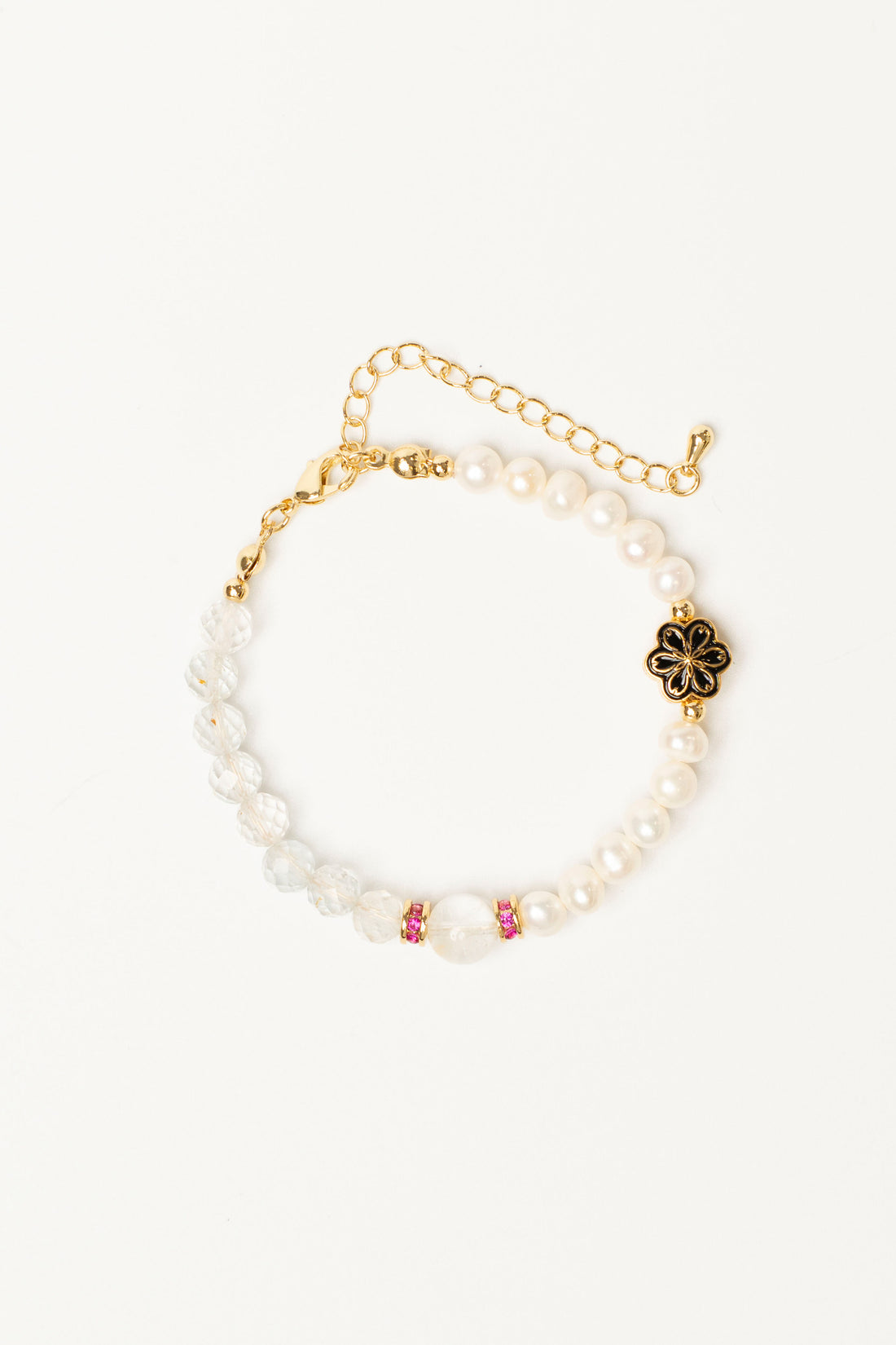 Birthstone Topaz Pearl Spliced Bracelet - APR Mulstio - 3