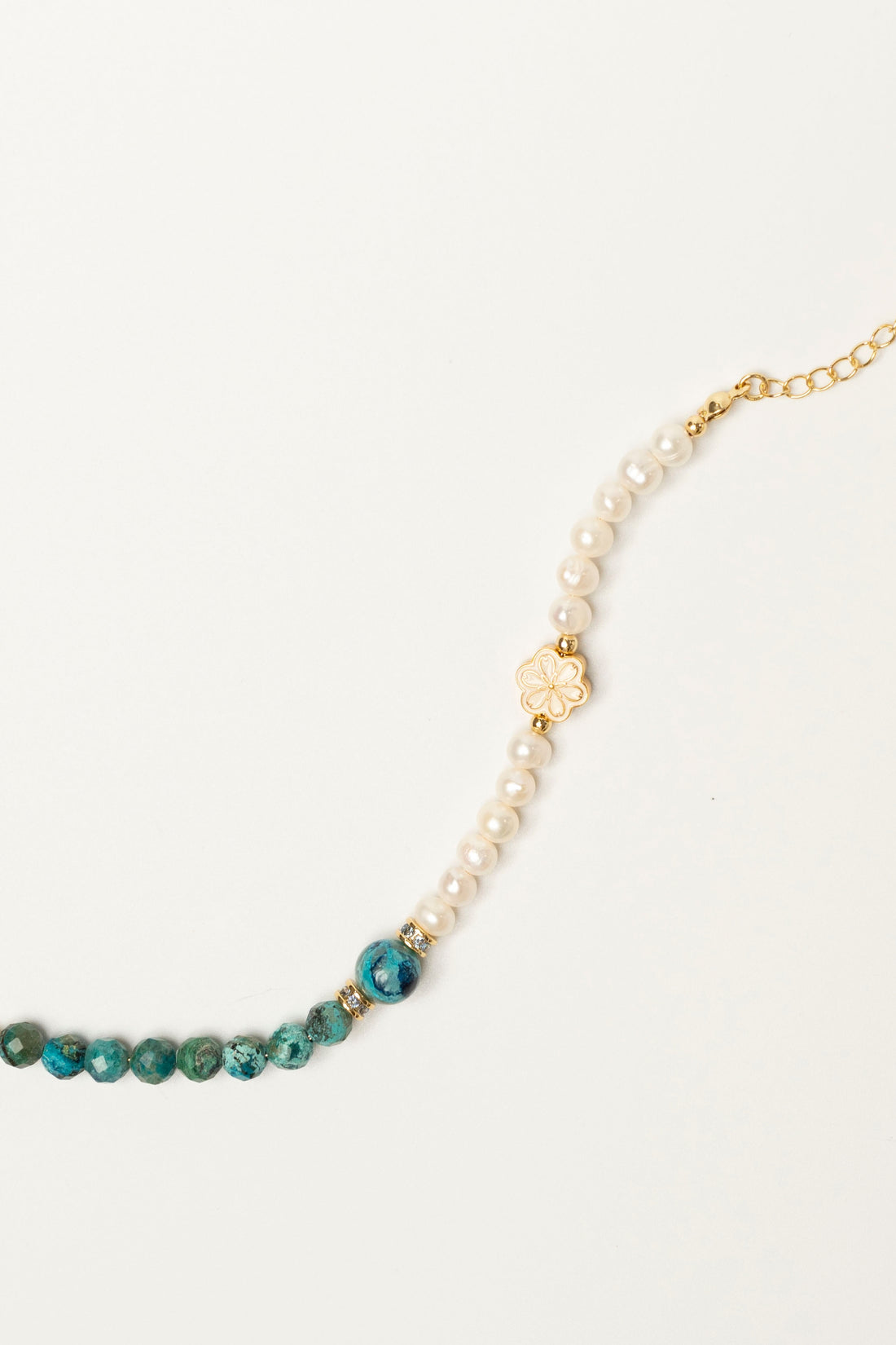 Birthstone Turquoise Pearl Spliced Bracelet - DEC - Mulstio -5