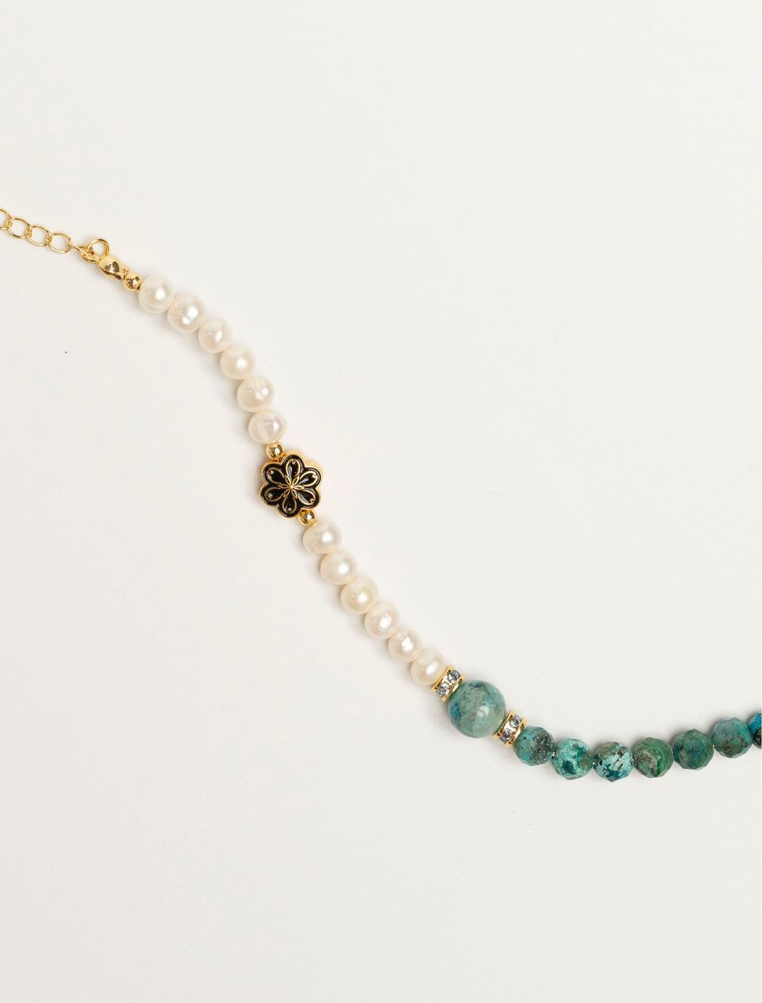 Birthstone Turquoise Pearl Spliced Bracelet - DEC - Mulstio -7