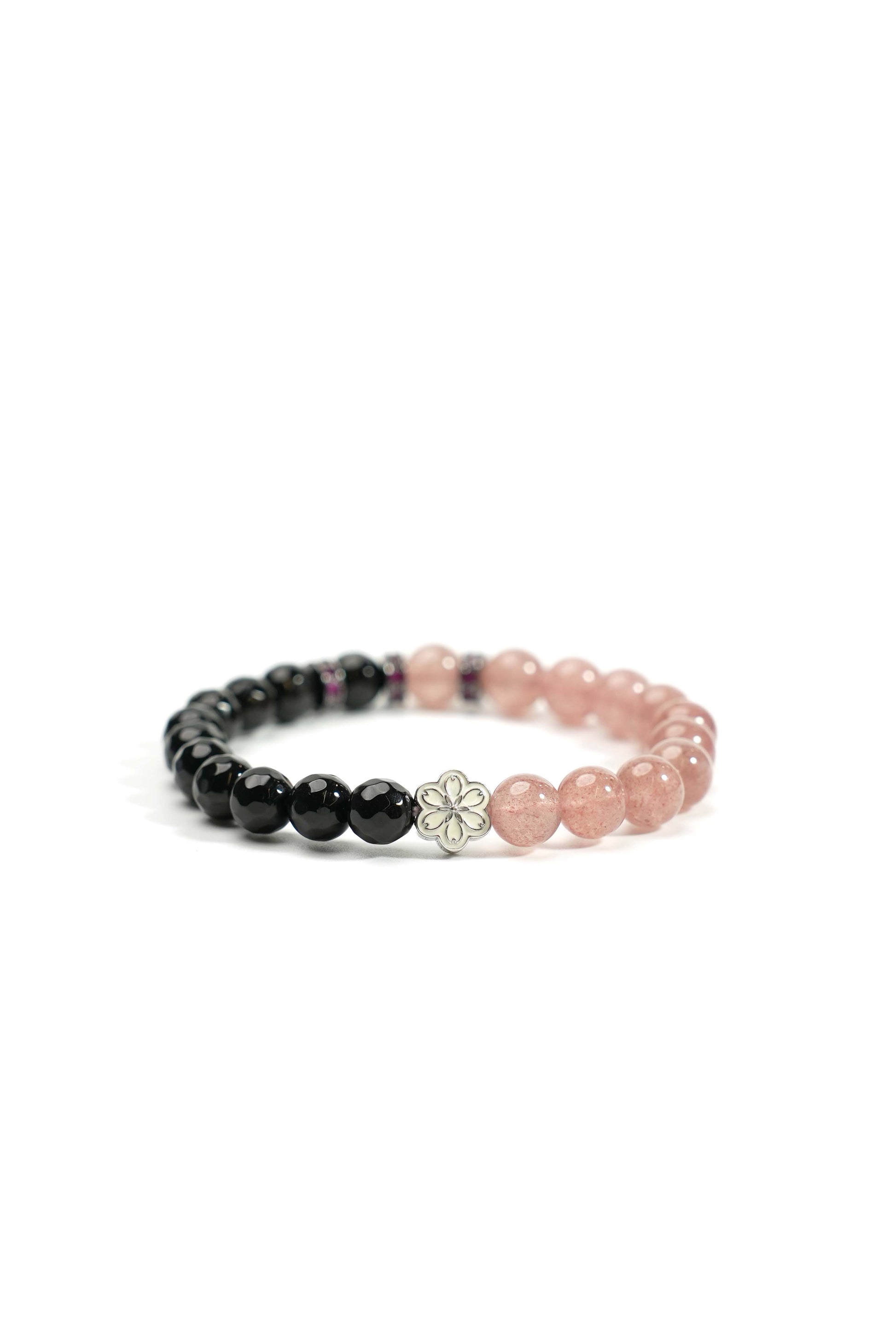 Birthstone Pink Strawberry Quartz Bracelet - OCT - Half Eclipse - mulstio - 5