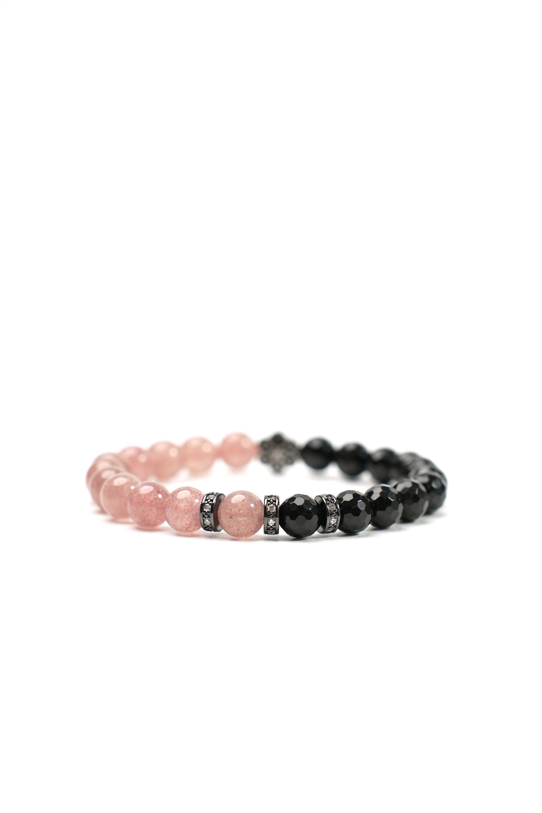 Birthstone Pink Strawberry Quartz Bracelet - OCT - Half Eclipse - mulstio - 5