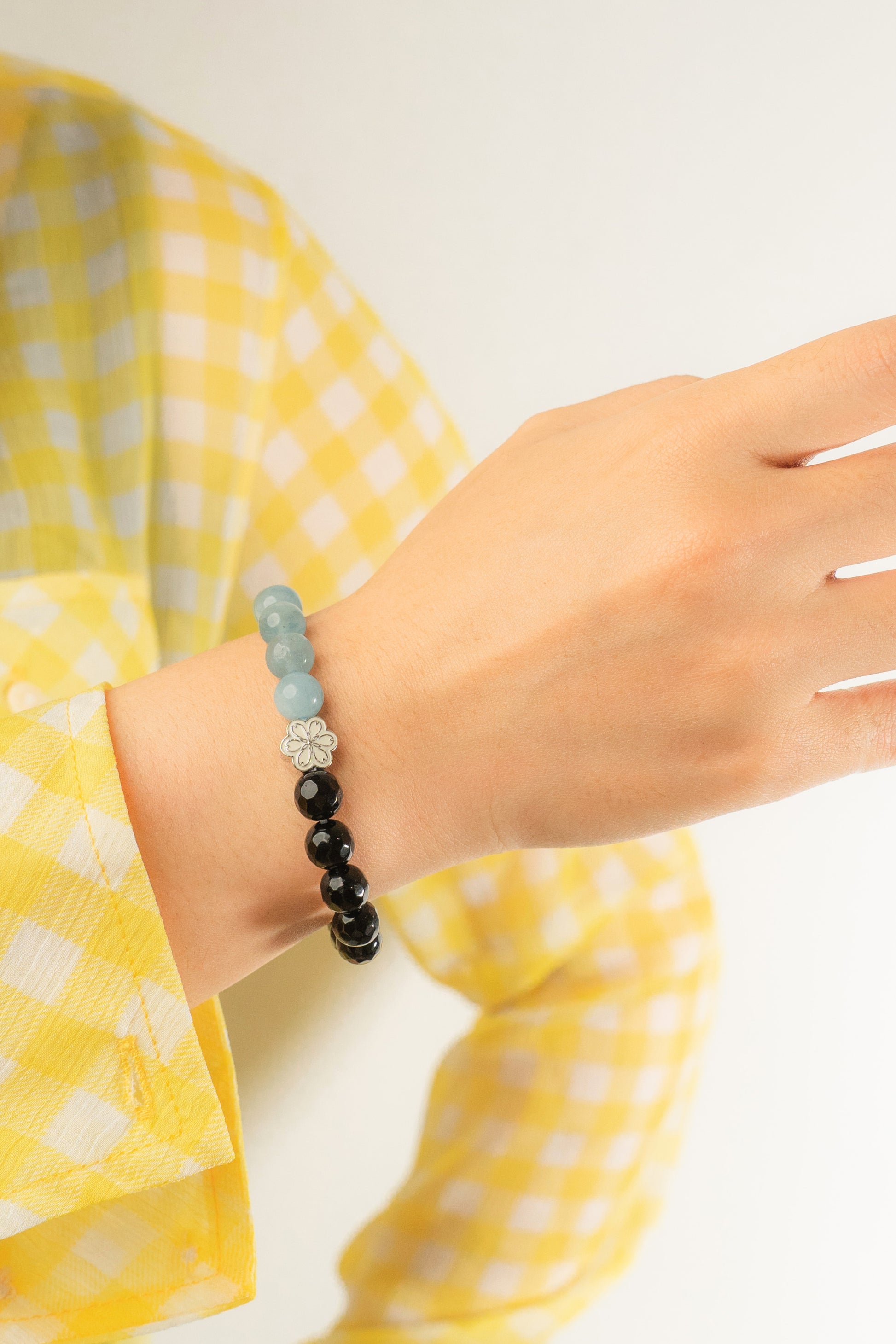 Mulstio Birthstone  Aquamarine  Bracelet - MAR - Half Eclipse  - Mulsito -2