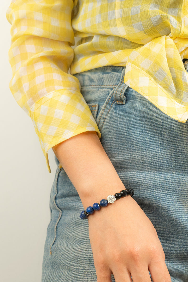 Birthstone Lazurite Bracelet - SEP - Quarter Eclipse - Mulstio -8