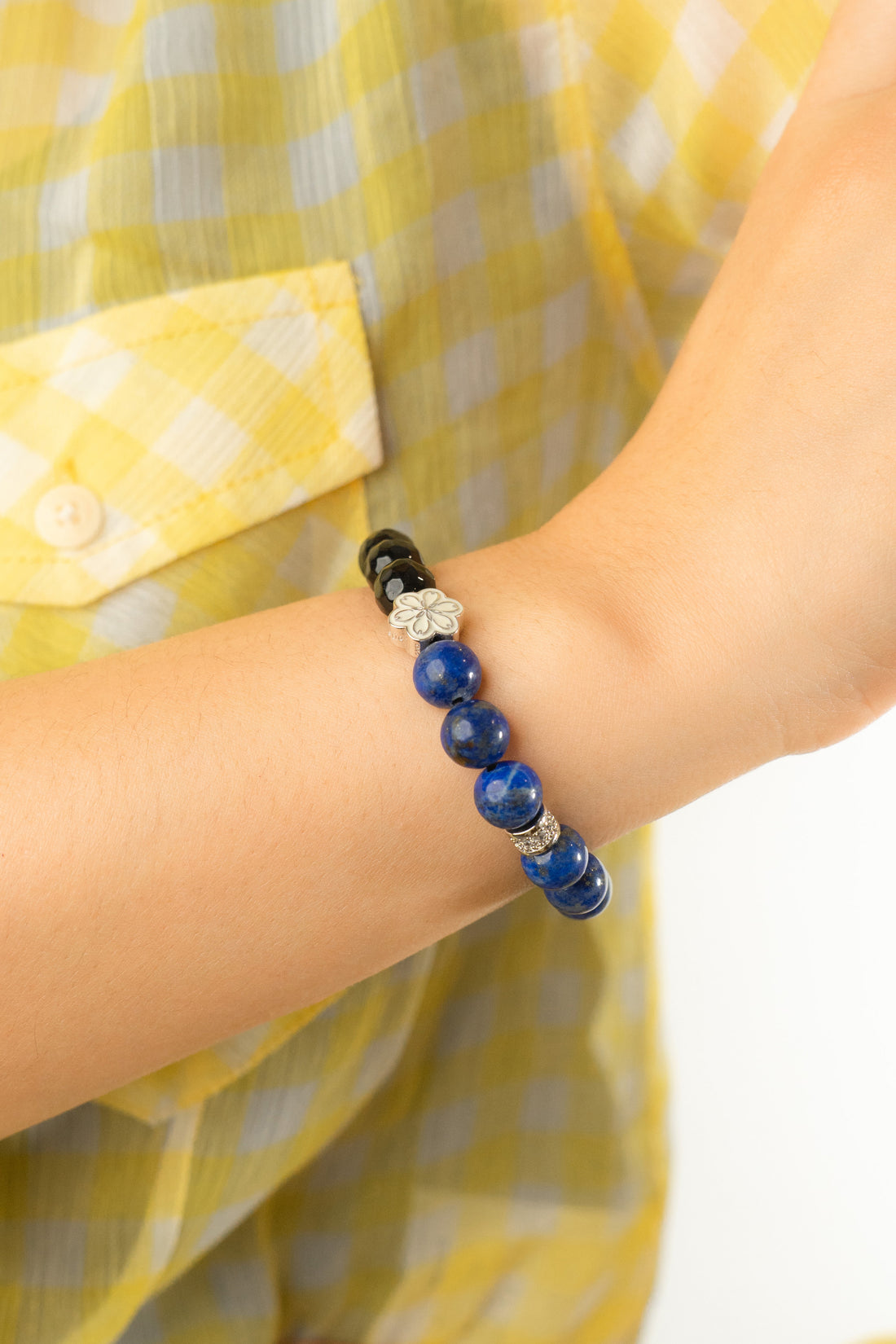 Birthstone Lazurite Bracelet - SEP - Quarter Eclipse - Mulstio - 2