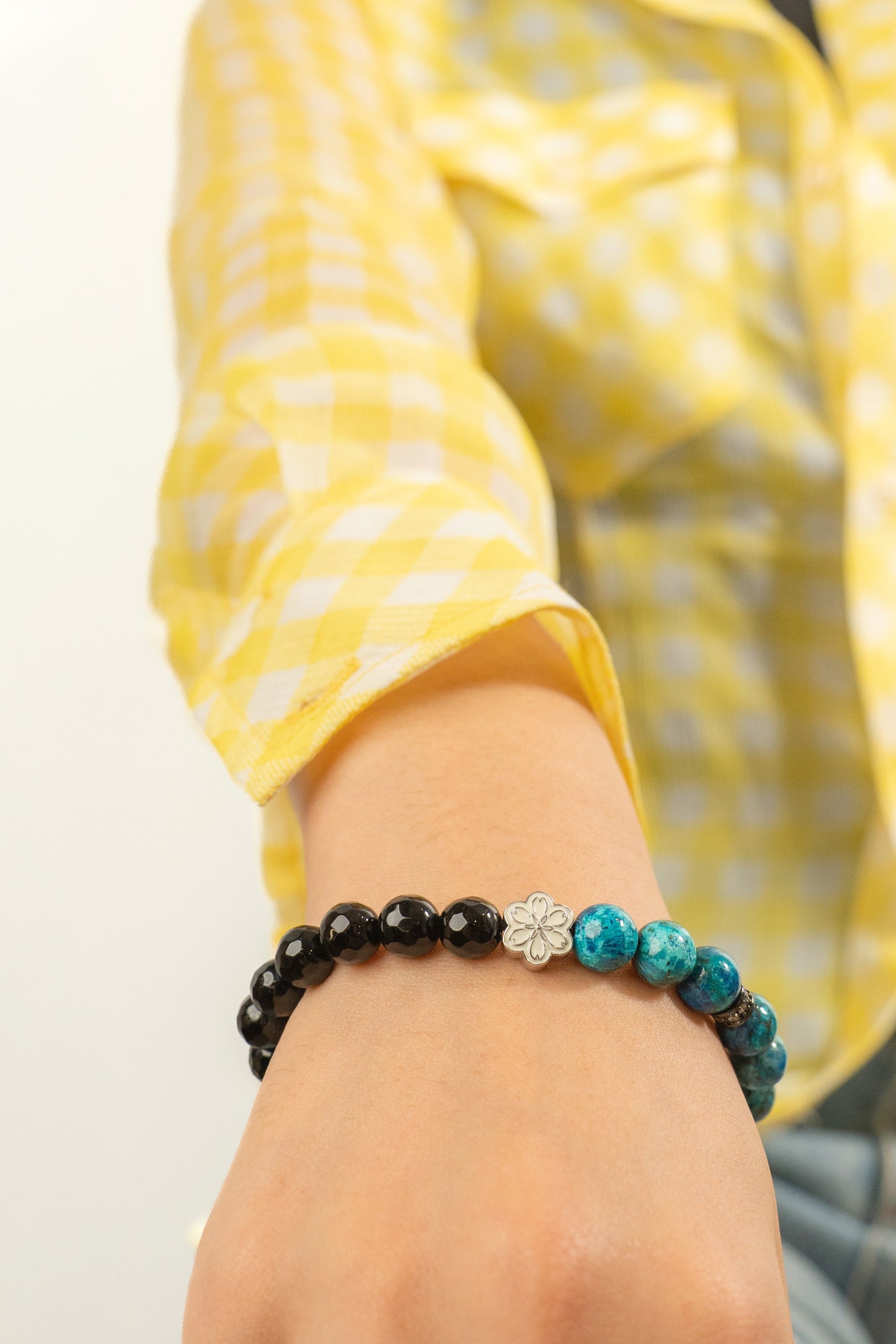 Birthstone Turquoise Bracelet - DEC - Quarter Eclipse - Mulstio -6