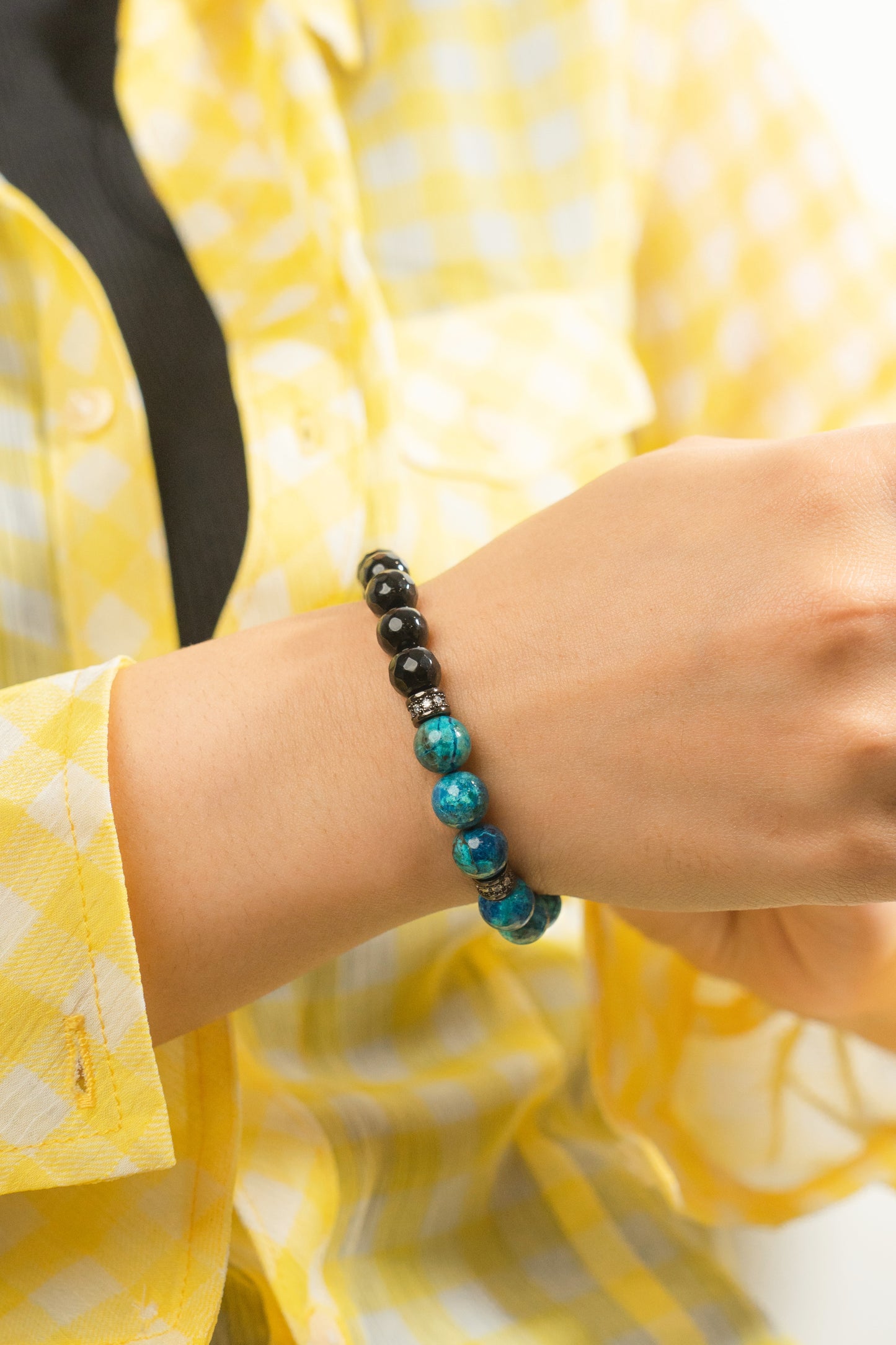 Birthstone Turquoise Bracelet - DEC - Quarter Eclipse - Mulstio -2
