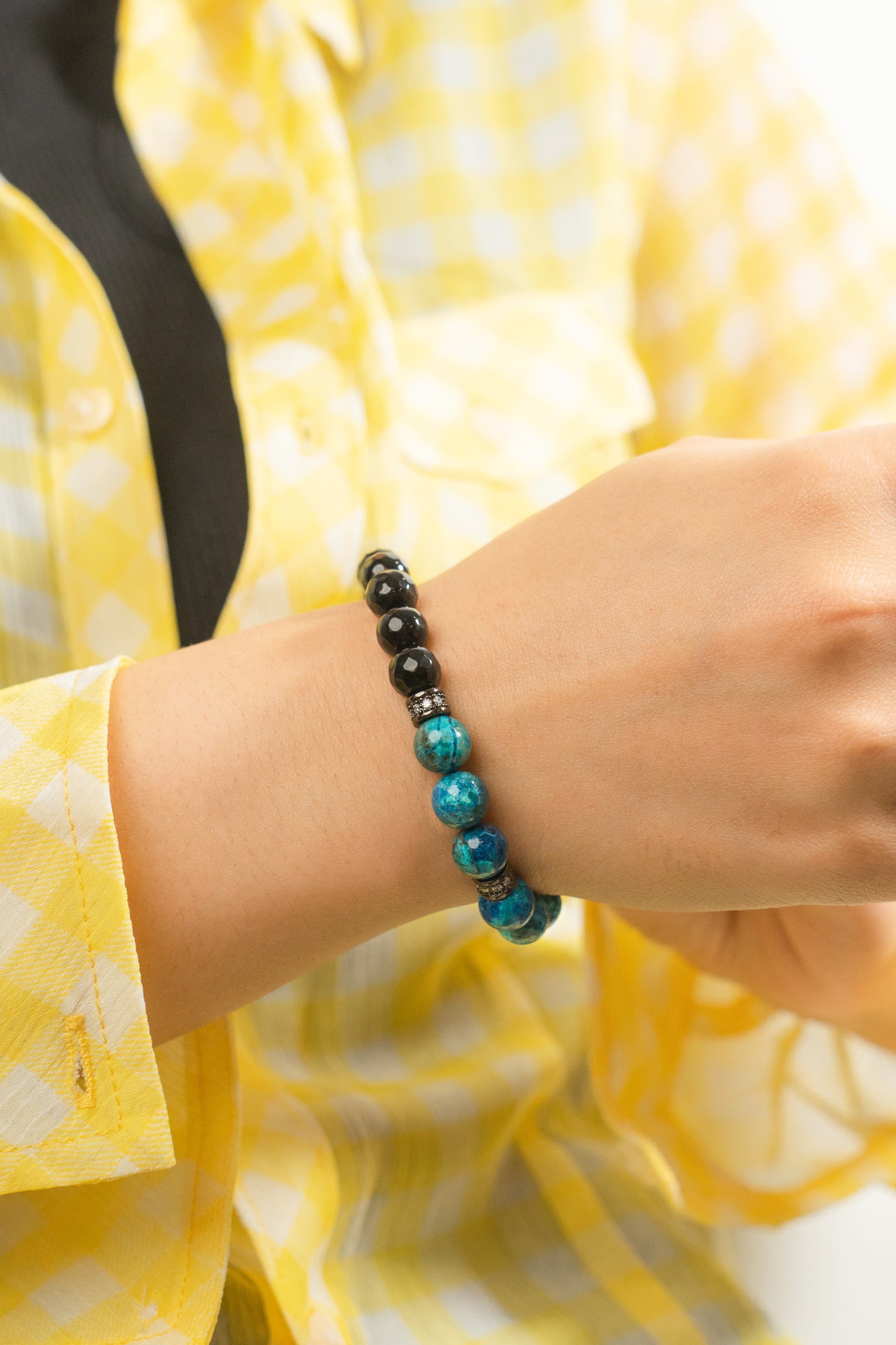 Birthstone Turquoise Bracelet - DEC - Quarter Eclipse - Mulstio -2
