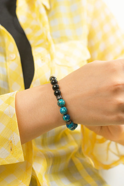 Birthstone Turquoise Bracelet - DEC - Quarter Eclipse - Mulstio -2