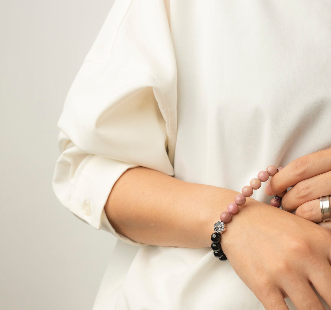 Birthstone Lnca Rose Bracelet - JUL - Half Eclipse - Mulsito - 4
