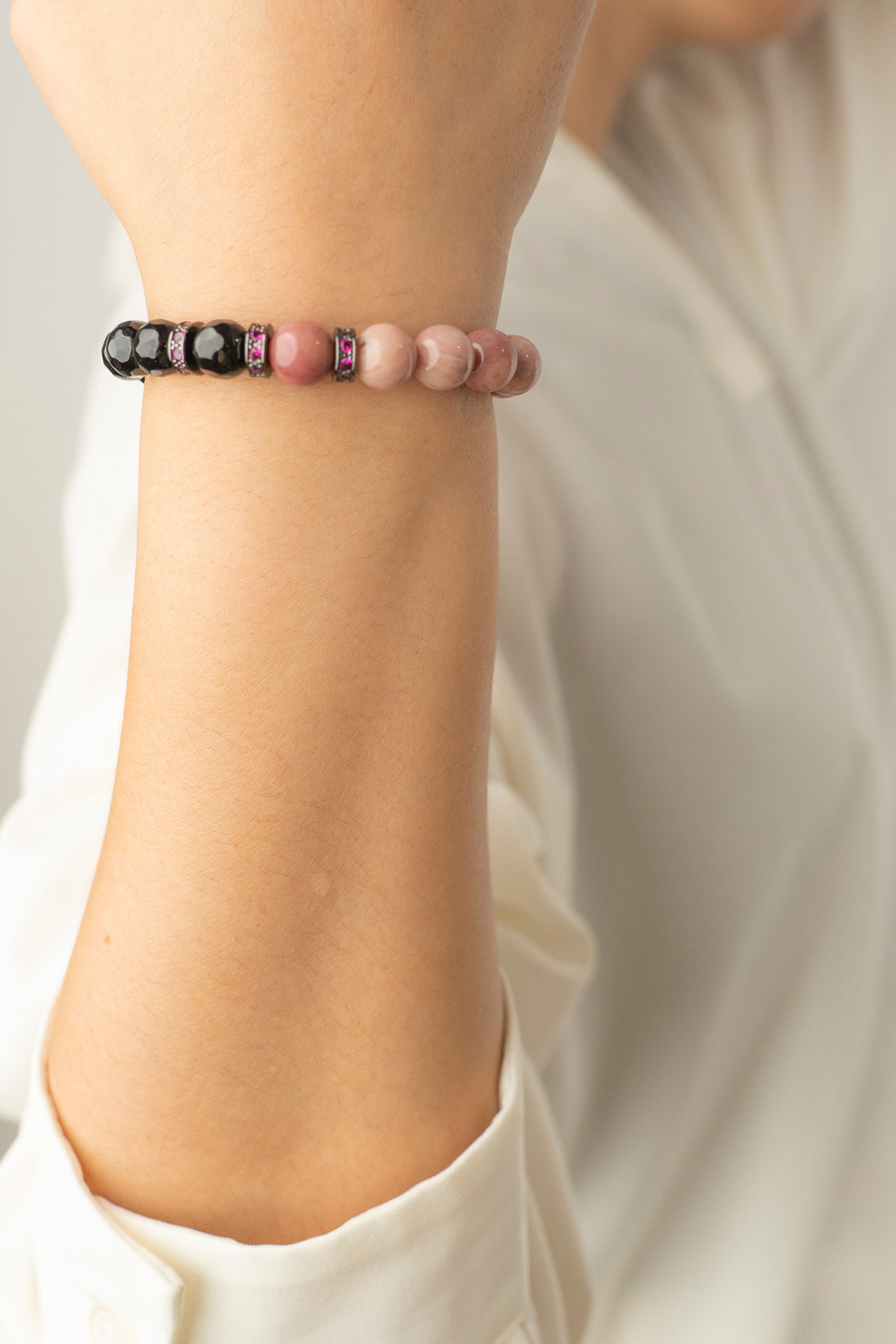 Birthstone Lnca Rose Bracelet - JUL - Half Eclipse - Mulsito - 8