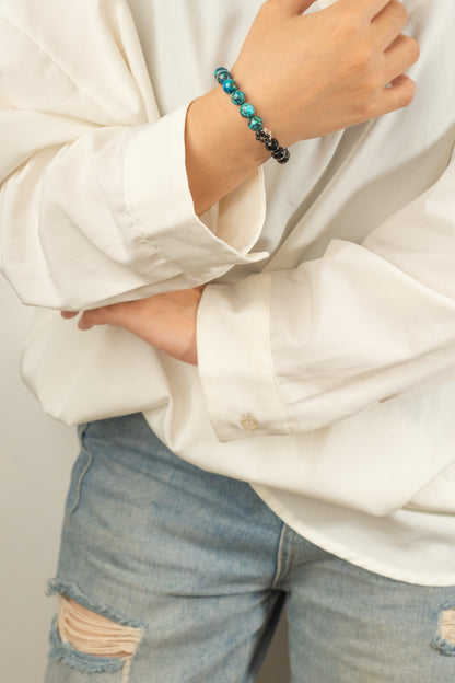 Birthstone Turquoise Bracelet - DEC - Half Eclipse - Mulstio - 4