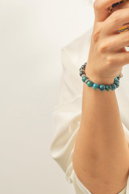 Birthstone Turquoise Bracelet - DEC - Half Eclipse - Mulstio - 8