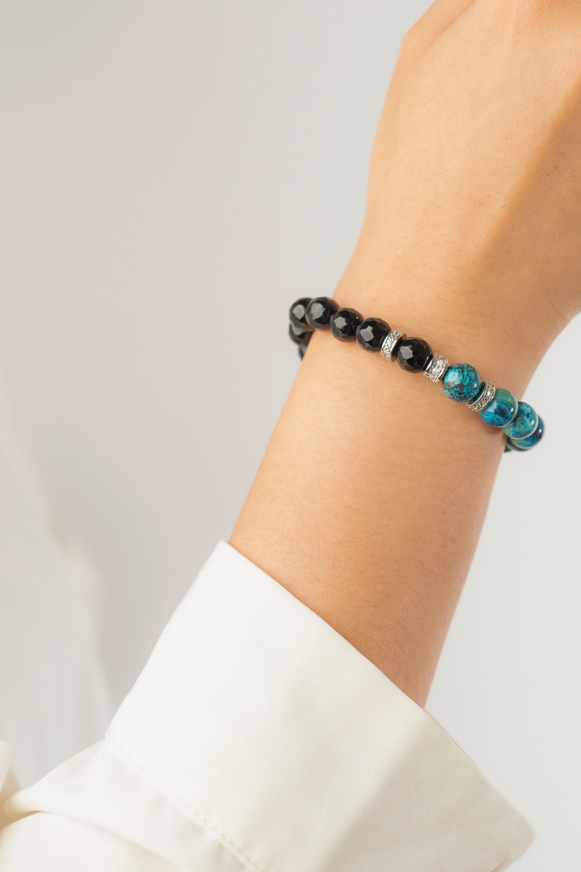 Birthstone Turquoise Bracelet - DEC - Half Eclipse - Mulstio - 9